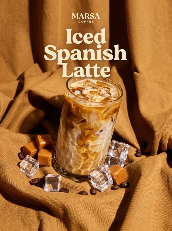 Marsa Coffee — iced Spanish latte ad