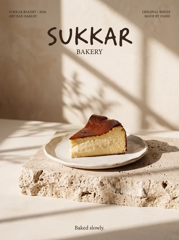 Sukkar Bakery — Basque cheesecake post